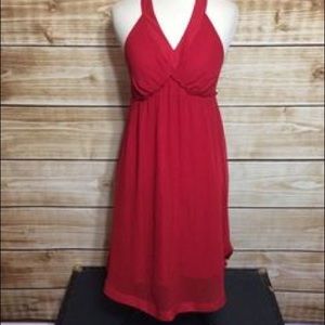 The Limited- Red halter top dress
